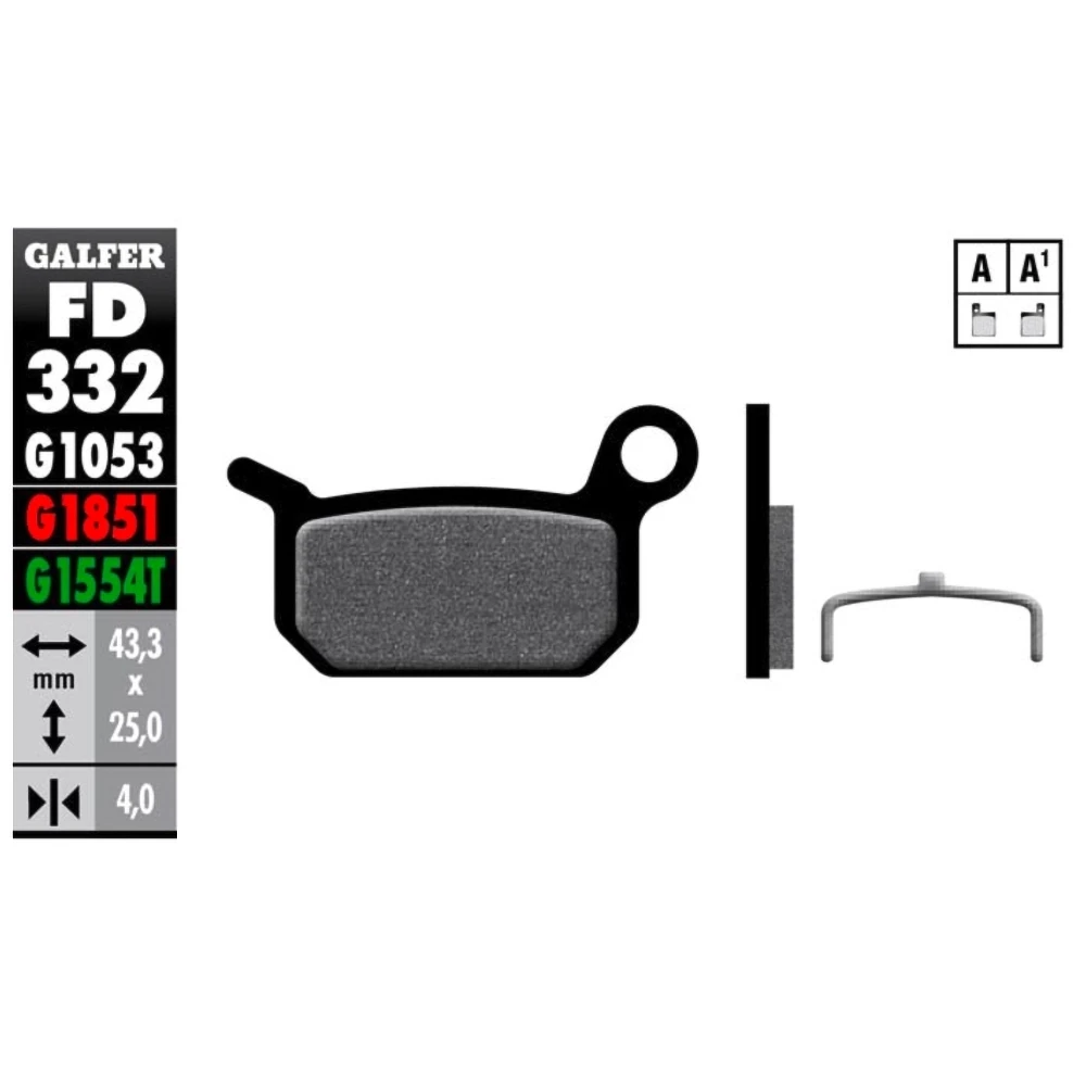 Plaquettes de frein vélo Galfer Bike pro (FORMULA)