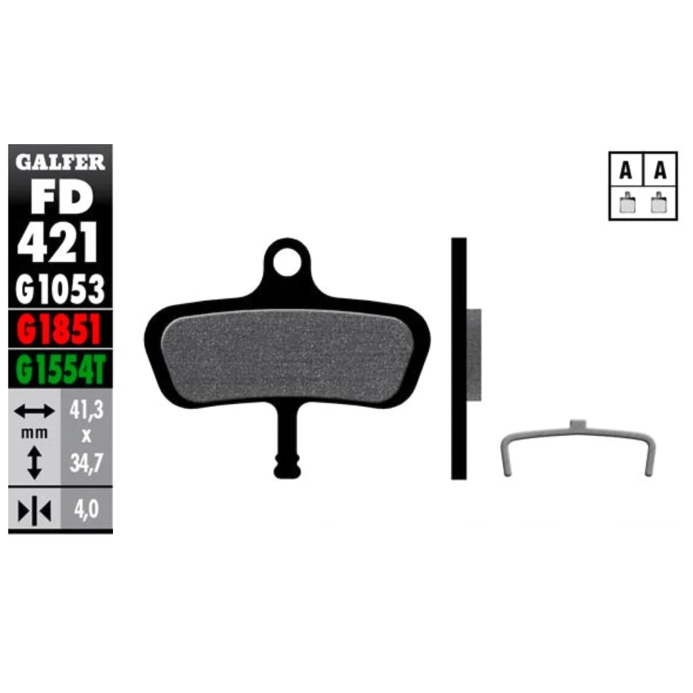 Plaquettes de frein vélo Galfer Bike advanced (AVID)