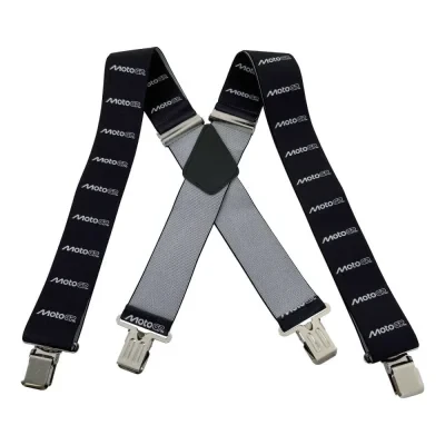 Bretelles MotoGP noir/blanc taille universelle