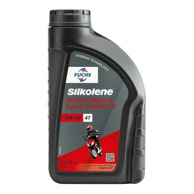 Huile moteur 4T 5W-40 Silkolene Scoot Sport 4 synthétique 1 L