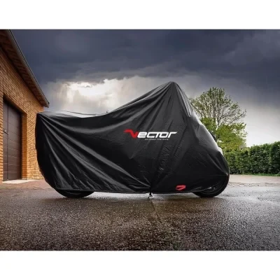 Housse de protection VECTOR noir, taille L 229x89x125cm