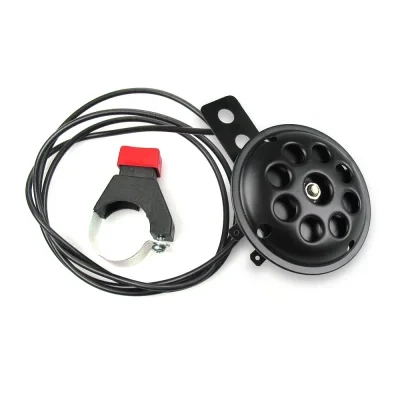 Klaxon NO NAME 6V AC (Ø 70 x T 30mm) avec support, inerrupteur et 1m cable