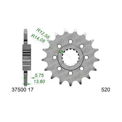 Pignon Aprilia 520/17D