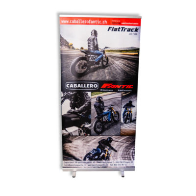 Roll-Up Display Fantic Caballero Flattrack 200x100cm