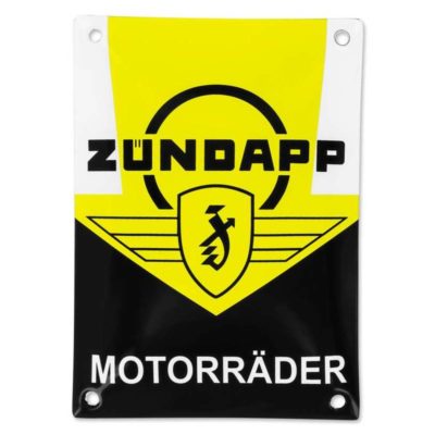 Plaque émaillée Zündapp Motorräder 10x14cm