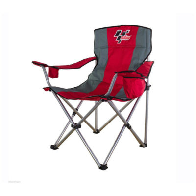 Chaise MotoGP DELUXE PADDOCK / CAMPING rouge/gris