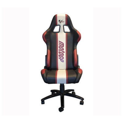 Chaise MotoGP RIDER PADDOCK rouge/blanche/noire