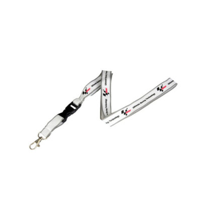 Porte-clés MotoGP collier blanc/gris