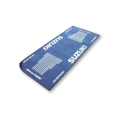 Tapis de moto BIKETEK SERIES 3 antidérapant bleu SUZUKI 80x190cm