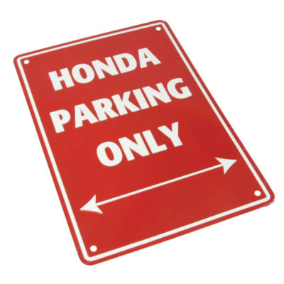 Panneau parking HONDA PARKING ONLY (205x290mm)
