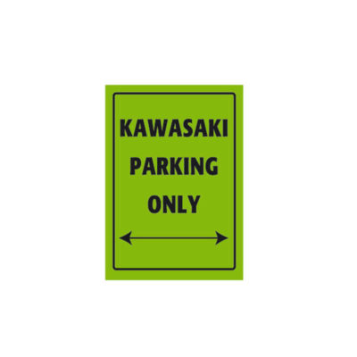 Panneau parking KAWASAKI PARKING ONLY (205x290mm)