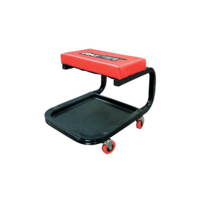 Tabouret d'outils BIKETEK GARAGE noir/rouge sur rouleaux 360°