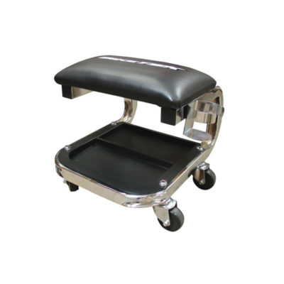 Tabouret d'outils BIKETEK JUMBO noir sur rouleaux 360°