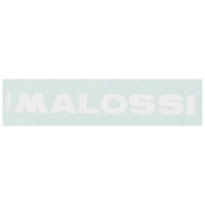 Autocollant Malossi blanc 24 cm PRIX NET