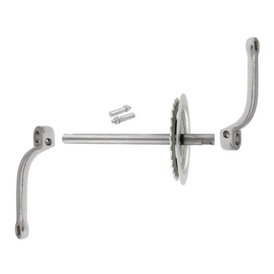 Axe de pédalier+manivelles complet Piaggio Ciao