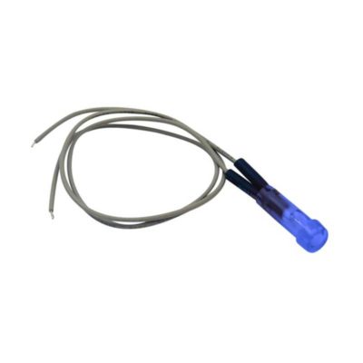 Voyant mini 12V bleu pour cliper dans trou 7mm