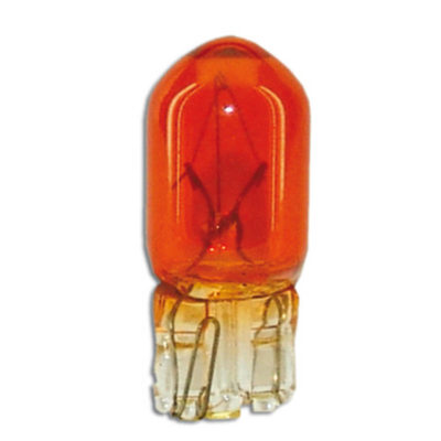 Ampoule socle en verre orange T10, 12V 5W (1 pcs)