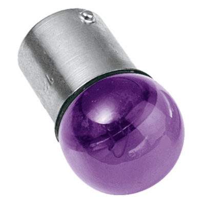 Ampoule BA15s (G18) 12V10W violette (4 pcs)  PRIX NET