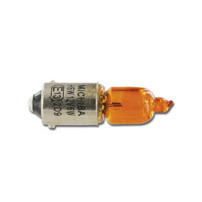 Ampoule BAX9s 12V 6W H6W halogen orange