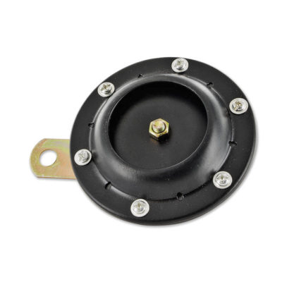 Klaxon 12V AC noir avec support Ø 77mm