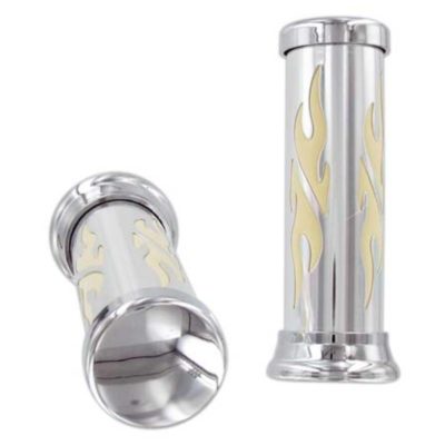 Prs poignées tribal chromé/blanc PRIX NET