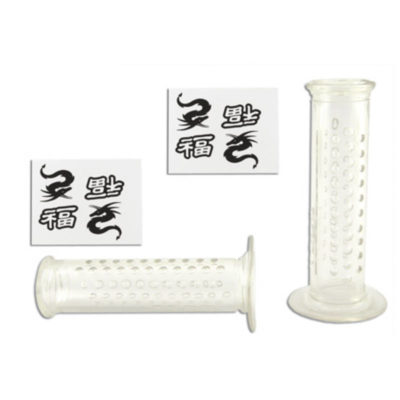 Prs poignées transparentes Dragon blanches PRIX NET