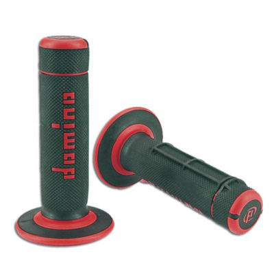 Prs poignées cross Domino noires/rouges