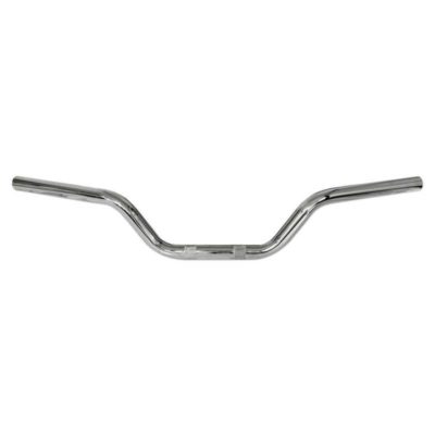 Guidon Ø22mm/10cm vélomoteur univ. pour plaque de fourche chromé