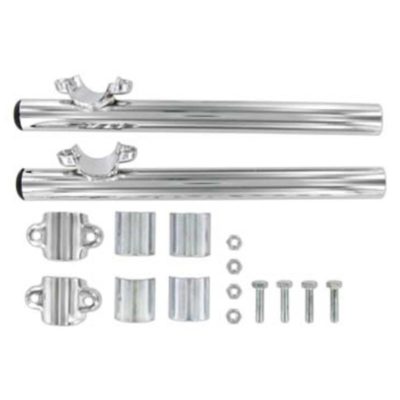 Guidon bracelet 26-28mm chromé (paire)