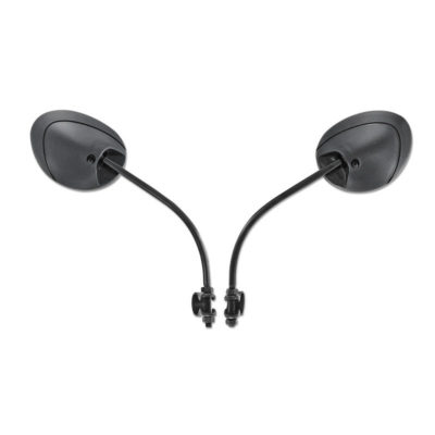 Paire rétroviseurs pour vélomoteur ovale noir avec brides