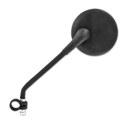 Rétroviseur noir pour vélomoteur avec bride