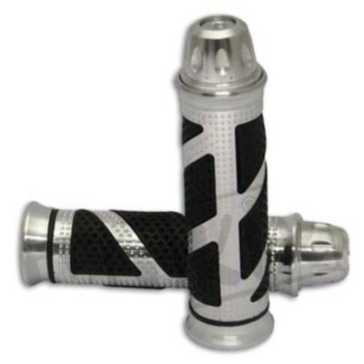 Prs poignées SPC 2 alu argent 22/24mm