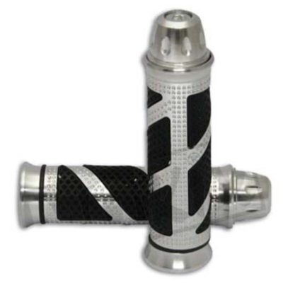 Prs poignées SPC 2 alu argent 25/27mm