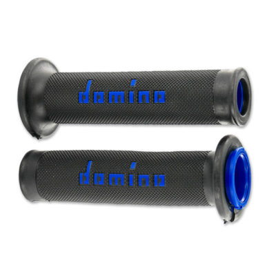 Prs poignées Domino Road-Racing noir/bleu