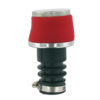 Filtre à air Power Puch/Sachs pour carburateur Bing 12/15mm (raccord 20mm) rouge