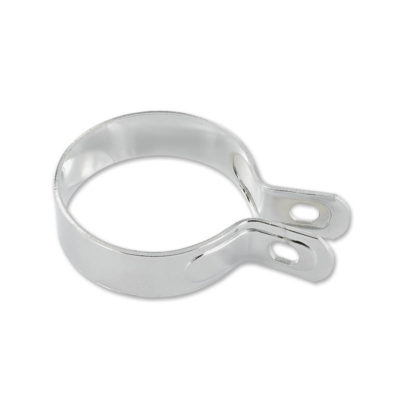 Bride d'échappement chromée universelle 60mm