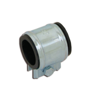 Bride d'échappement coude avec gomme Sachs/universel Ø28mm