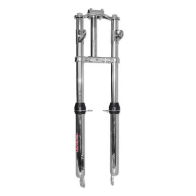 Fourche télescopique pour frein à disques chromée