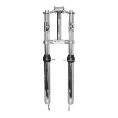 Fourche télescopique Puch pour frein à disque chromée