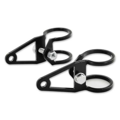 Support de phare EBR CUSTOM gauche/droite Ø 28mm court noir