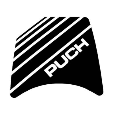 Autocollant noir Puch pour spoiler de phare 020367/020349