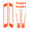Autocollants cadre Puch Maxi gauche/droite orange