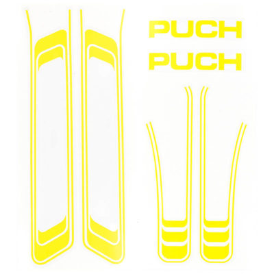 Autocollants cadre Puch Maxi gauche/droite jaune