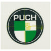 Autocollant rond Puch Maxi vert/blanc 1 pièce