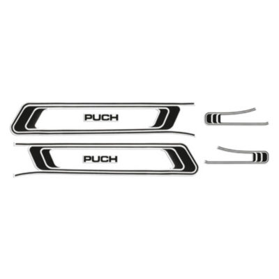Autocollants cadre Puch Maxi noirs
