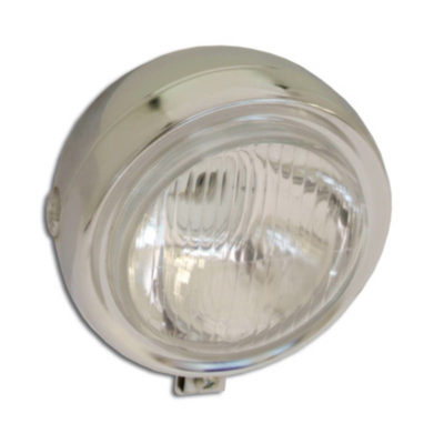 Phare rond chromé 13cm sans interrupteur Puch/Sachs