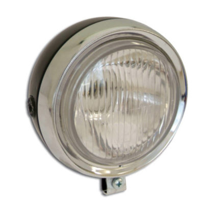 Phare rond chromé/noir 13cm sans interrupteur Puch/Sachs