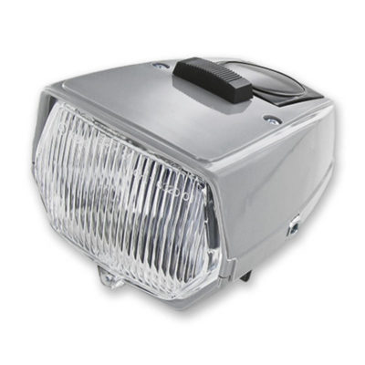 Phare rectangulaire gris avec interrupteur