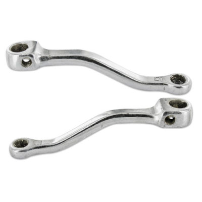 Manivelles de pédalier Peugeot 103 gauche et droite chromées