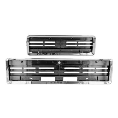 Support de plaque SWISS KLICK format long chromé